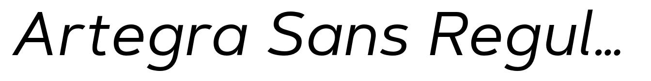 Artegra Sans Regular Italic